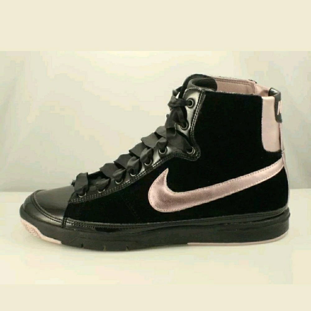 VINTAGE NIKE BLAZER Mid BLACK METALLIC TENNIS SHOE